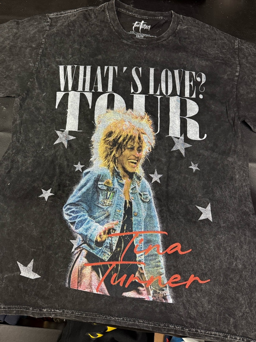 Tina Turner 'What's Love? Tour' Graphic Kids Tee - Black